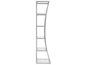 Lexington Artistica Home Ellipse Sculptural Modern Etagere - Hand Forged Iron Design With Exquisite Craftsmanship And Detail Argento Wood 2234-990-46