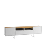 Winston 70.86 TV Stand in White and Cinnamon 223851 Manhattan Comfort