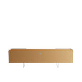 Winston 70.86 TV Stand in White and Cinnamon 223851 Manhattan Comfort