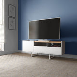 Winston 53.14 TV Stand in White and Cinnamon 223951 Manhattan Comfort