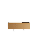 Winston 53.14 TV Stand in Black and Cinnamon 223952 Manhattan Comfort