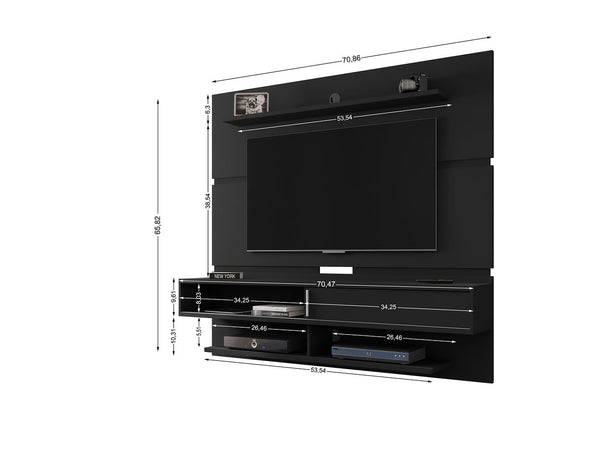 Manhattan Comfort Astor Modern Floating Entertainment Center Black 223BMC8