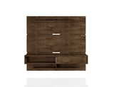 Manhattan Comfort Astor Modern Floating Entertainment Center Rustic Brown 223BMC9