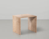 Canova Beige End Table 223Travertine-ET Meridian Furniture