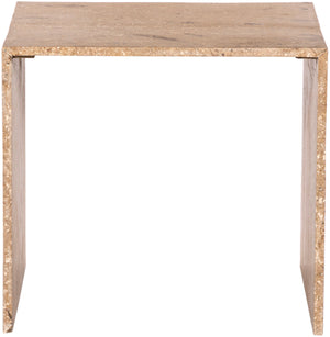 Canova Beige End Table 223Travertine-ET Meridian Furniture