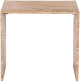 Canova Beige End Table 223Travertine-ET Meridian Furniture