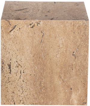 Canova Beige End Table 223Travertine-ET Meridian Furniture