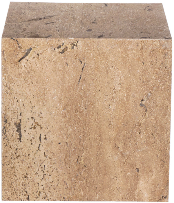 Canova Beige End Table 223Travertine-ET Meridian Furniture