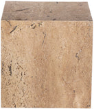 Canova Beige End Table 223Travertine-ET Meridian Furniture