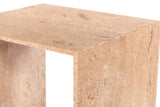 Canova Beige End Table 223Travertine-ET Meridian Furniture