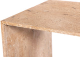 Canova Beige End Table 223Travertine-ET Meridian Furniture