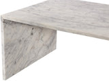 Canova White Coffee Table 223White-CT Meridian Furniture