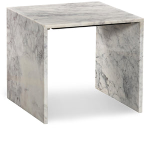 Canova White End Table 223White-ET Meridian Furniture