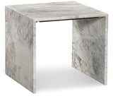 Canova White End Table 223White-ET Meridian Furniture