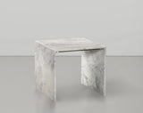 Canova White End Table 223White-ET Meridian Furniture