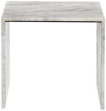 Canova White End Table 223White-ET Meridian Furniture