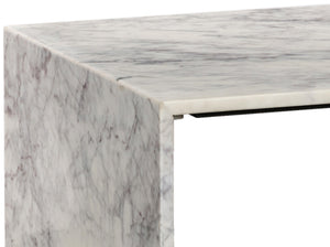 Canova White End Table 223White-ET Meridian Furniture