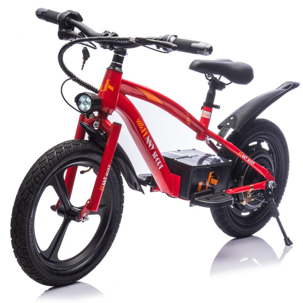 English Elm 24v Kids Electric Dirt Bike 300w Motor 16in Pneumatic Tires Adjustable Seat Ages 5 to 12 Red W1578P335446
