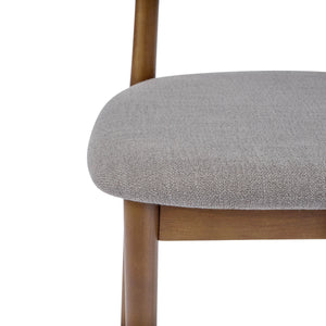 English Elm Christopher Knight Home® - Contemporary Grey Upholstered Side Chair Set Of 4 With Walnut Legs & Curved Back For Versatile Use N768P331579G_4