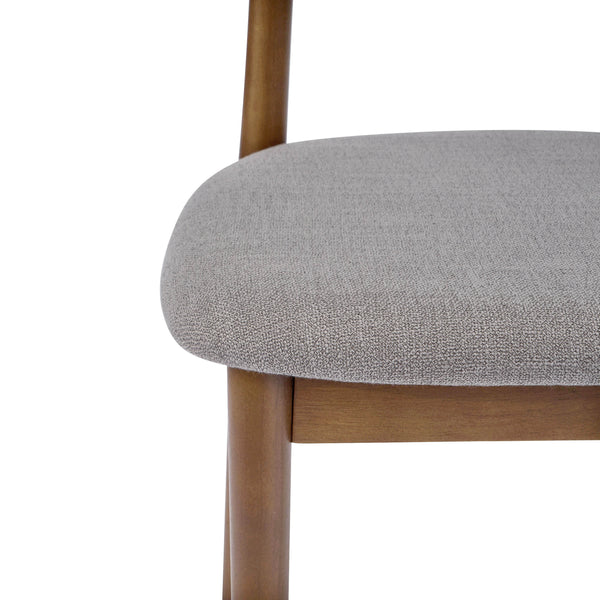 English Elm Christopher Knight Home® - Contemporary Grey Upholstered Side Chair Set Of 4 With Walnut Legs & Curved Back For Versatile Use N768P331579G_4