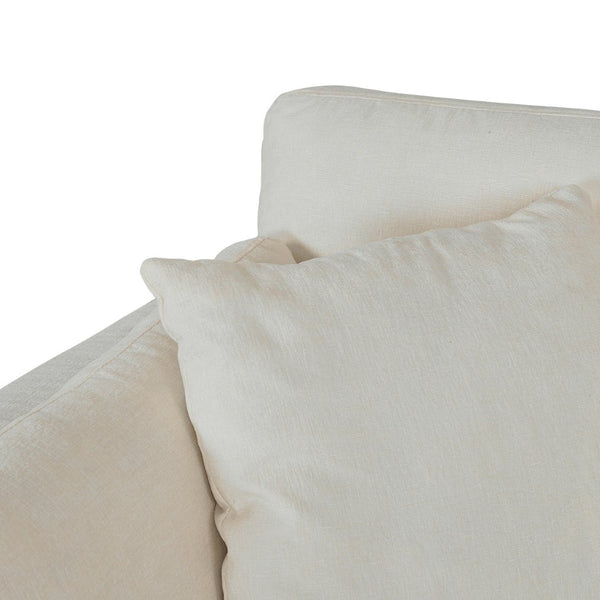 English Elm Yr2169bg-3p,lr,right,arm,md Chenille Fleece Right Arm Modular Sectional Piece for Living Rooms Beige W308S00174