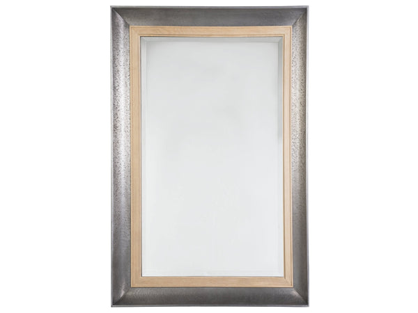 Lexington Artistica Home Verite Rectangular Mirror – Sophisticated Design With Natural European Oak And Antiqued Gun Metal Finish Light Oak Wood 2240-205