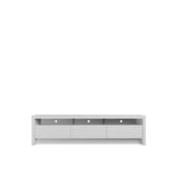 Sylvan 70.86 TV Stand in White Matte 224053 Manhattan Comfort