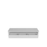 Sylvan 70.86 TV Stand in White Matte 224053 Manhattan Comfort