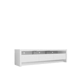 Sylvan 70.86 TV Stand in White Matte 224053 Manhattan Comfort