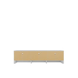 Sylvan 70.86 TV Stand in White Matte 224053 Manhattan Comfort