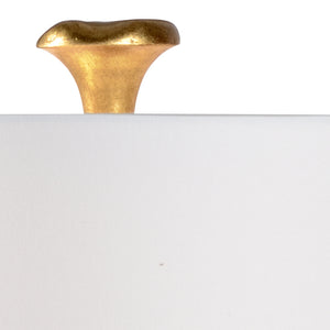 Wildwood Miley Sculptural Table Lamp In Antique Gold Leaf Finish — Minimalist Vertical Accent For Living Rooms 22461