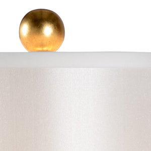 Wildwood Eloise Antique Gold Leaf Buffet Lamp With Crystal Accents — Slim 32" Transitional Accent Light For Consoles 22463