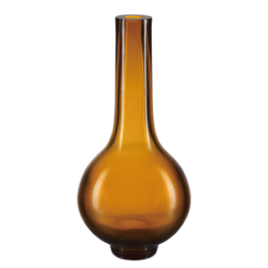 Amber & Gold Peking Long Neck Vase