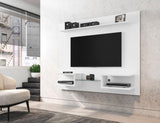 Manhattan Comfort Plaza Modern Floating Entertainment Center White 224BMC6