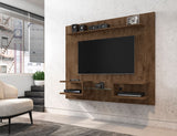 Manhattan Comfort Plaza Modern Floating Entertainment Center Rustic Brown 224BMC9