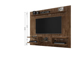 Manhattan Comfort Plaza Modern Floating Entertainment Center Rustic Brown 224BMC9