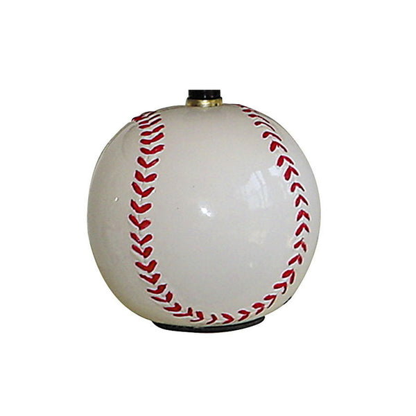 English Elm 12" Charming Ceramic Baseball Table Lamp With Linen Shade – Perfect For Kids' Rooms & Game Spaces B072116101