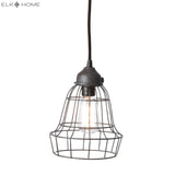 Wire 6'' Wide 1-Light Mini Pendant - Brown 225032 Elk Home