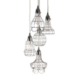 Wire 6'' Wide 5-Light Mini Pendant