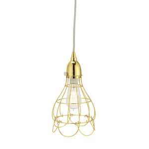 Rose 6'' Wide 1-Light Mini Pendant - Gold Wire 225054 Elk Home