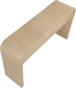 Cresthill Oak Wood Art Deco Console Table - Stylish Brushed Finish, Durable Design, 200 lbs Capacity