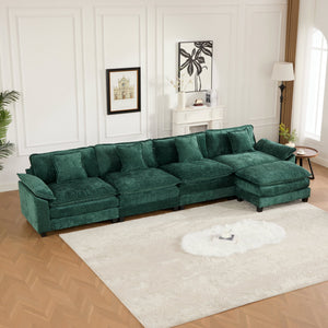English Elm Wider Ergonomic Loveseat with Breathable Chenille Upholstery, Modular Design, Plush Double-Layer Cushioning W1143S00045 W1143S00045