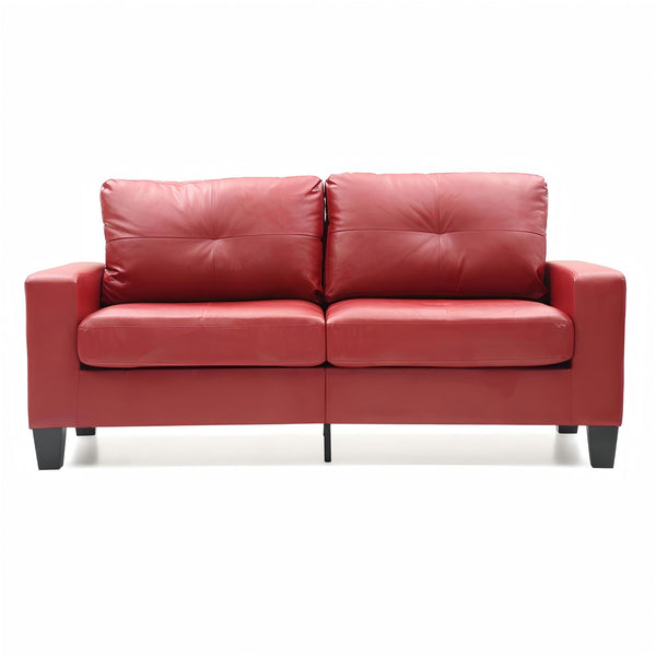 English Elm Newbury Modular Sofa with Pocketed Coil Seats and Kiln-Dried Hardwood Frame for Small Spaces Red 42 L x 30 W x 21 H B078108276