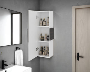English Elm Fm Furniture Nottingham Wall Mounted Medicine Cabinet with Three Shelves for Bathrooms B128P485447