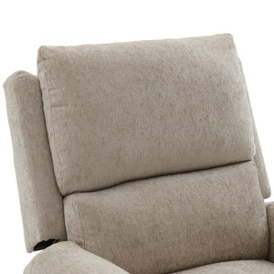 English Elm Manual Recliner Swivel Rocker Massage Chair Chenille Nursery and Living Room Seat Oatmeal N763P347287O