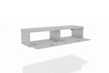 Liberty 42.28 Floating Office Desk in White 225BMC6 Manhattan Comfort