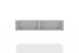 Liberty 42.28 Floating Office Desk in White 225BMC6 Manhattan Comfort