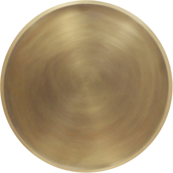 Meridian Furniture Globus Sculptural Iron Round Coffee Table with Triple Sphere Base for Modern Living Rooms Gold 225Gold-CT