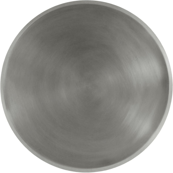 Meridian Furniture Globus Sculptural Iron Round Coffee Table with Triple Sphere Base for Modern Living Rooms Silver 225Silver-CT