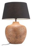 Basil Table Lamp Black 56150 Zuo Modern